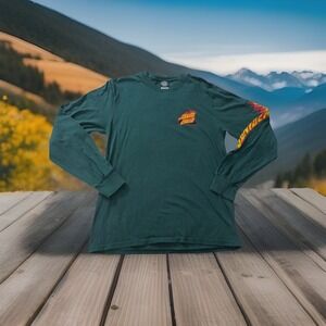 Santa Cruz Long Sleeve Top Men's Size Medium Shirt Skateboarding BMX Biker Shirt